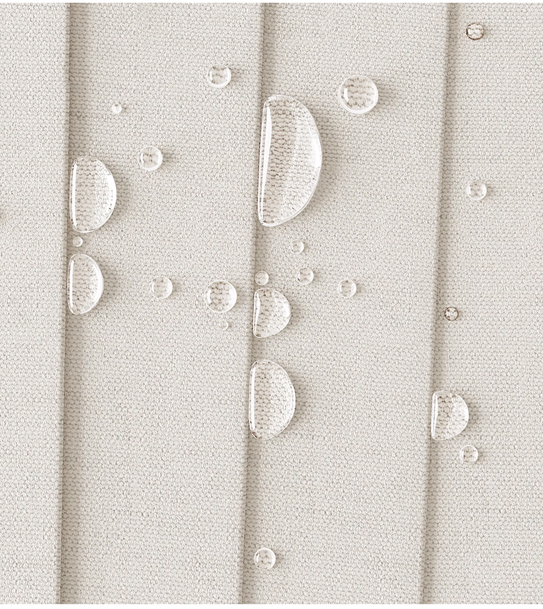 Imitation Linen Accordion‑Folding Shower Curtain